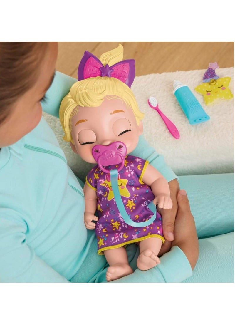 مجموعة دمى الأطفال النائمة من Baby Alive Lil Dreamer LaLa GooGoo، شعر أشقر، موضوع نوم ممتع، ألعاب ما قبل المدرسة للبنات والأولاد من سن 3 سنوات فما فوق