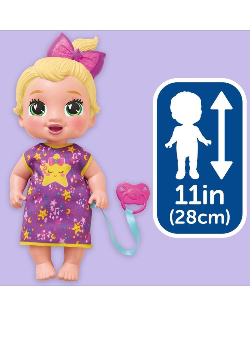 مجموعة دمى الأطفال النائمة من Baby Alive Lil Dreamer LaLa GooGoo، شعر أشقر، موضوع نوم ممتع، ألعاب ما قبل المدرسة للبنات والأولاد من سن 3 سنوات فما فوق