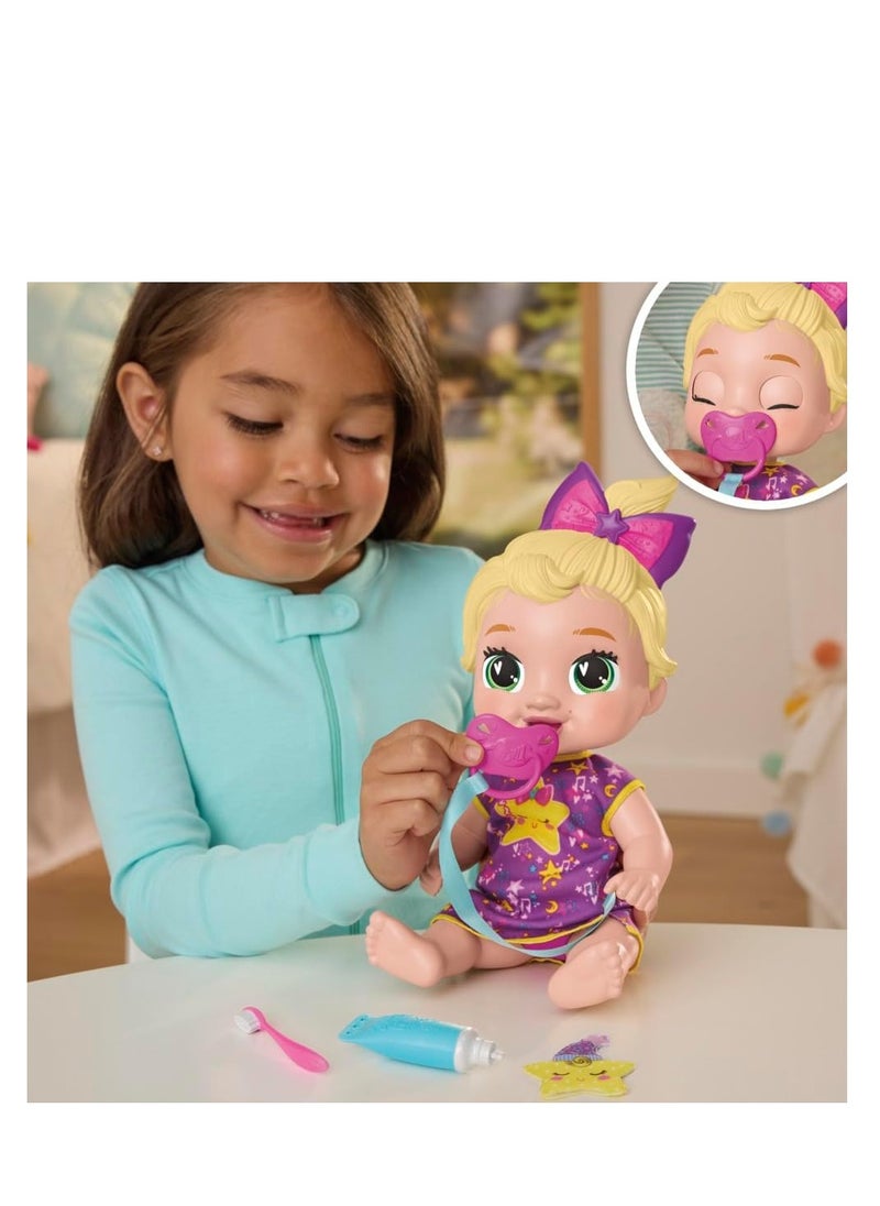 مجموعة دمى الأطفال النائمة من Baby Alive Lil Dreamer LaLa GooGoo، شعر أشقر، موضوع نوم ممتع، ألعاب ما قبل المدرسة للبنات والأولاد من سن 3 سنوات فما فوق