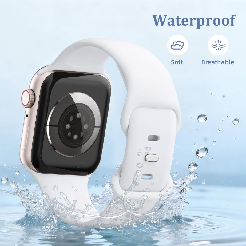 Getino 18 Pack Slicone Bands Compatible with Apple Watch Band 40mm 41mm 42mm 38mm for Women Men, Waterproof Soft Sport Strap Accessories with Organizer for iWacth Series 11 10 9 8 7 6 5 4 3 2 1 SE - Image 5
