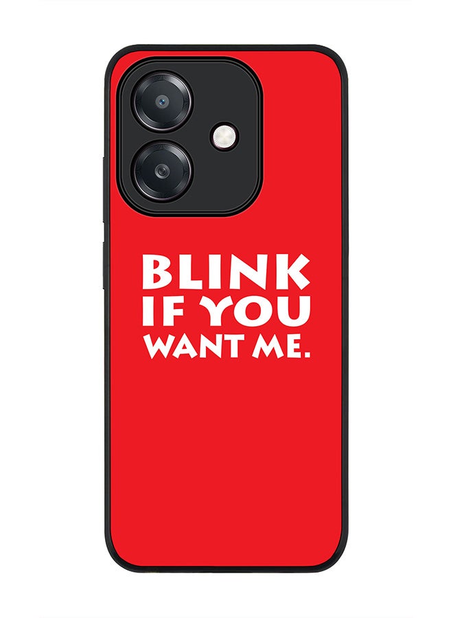 Stylizedd For Oppo A5i Case,Slim fit Camera Protection, Shockproof Thin Phone cover  - Blink if you want me