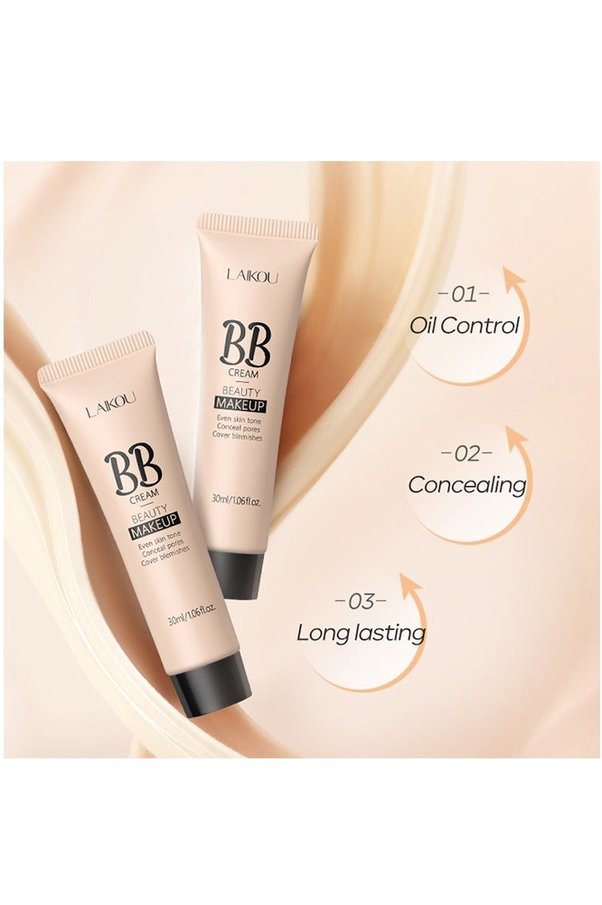 لايكو كونسيلر الوجه BB Cream ، Matte Oil Control ترطيب طويل الأمد خافي عيوب الجمال المكياج خافي عيوب سائل تجميلي (# 240 Natural) - Image 4