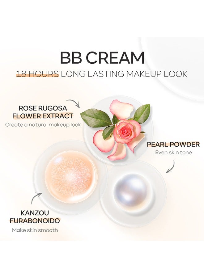 لايكو كونسيلر الوجه BB Cream ، Matte Oil Control ترطيب طويل الأمد خافي عيوب الجمال المكياج خافي عيوب سائل تجميلي (# 240 Natural) - Image 2