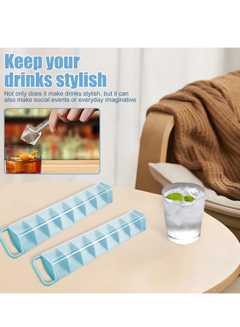 Excefore Ice Cube Trays 2 Pack, DIY Airtight Ice Cube Mold Trays 15 Cube Ice Cubes, Easy to Demold Reusable Ice Lattice Mold for Chilled Drinksfor Freezer, Ice Drink, Juice, Whiskey, Cocktail, Summer Gifts - Image 5