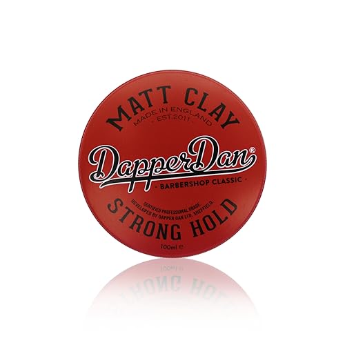 Dapper Dan Strong Hold Matte Clay, 100ml - Smoked Saffron & Leather Fragranced Hair Styling Clay for Men - Image 1