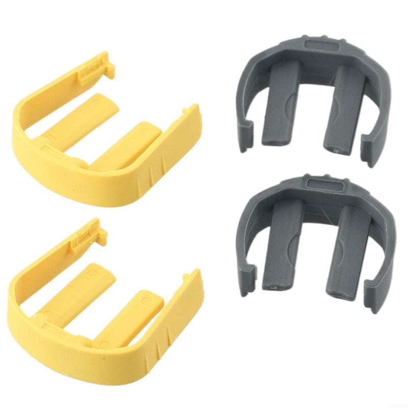 Pressure Washer Trigger Hose Replacement C Clips Set 4 Pack Yellow Grey Compatible K2 K3 Models - Image 2