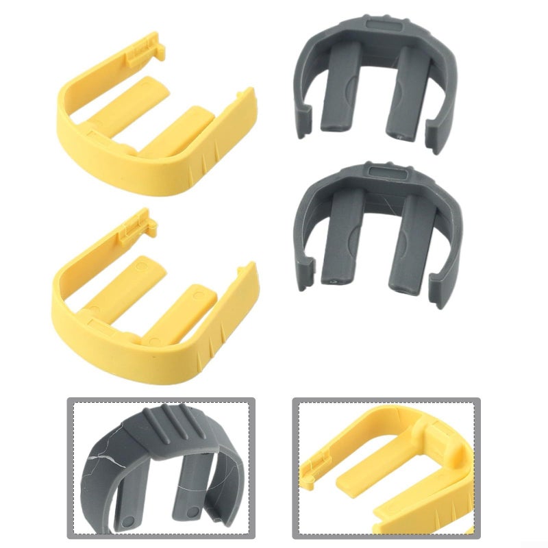 Pressure Washer Trigger Hose Replacement C Clips Set 4 Pack Yellow Grey Compatible K2 K3 Models - Image 4