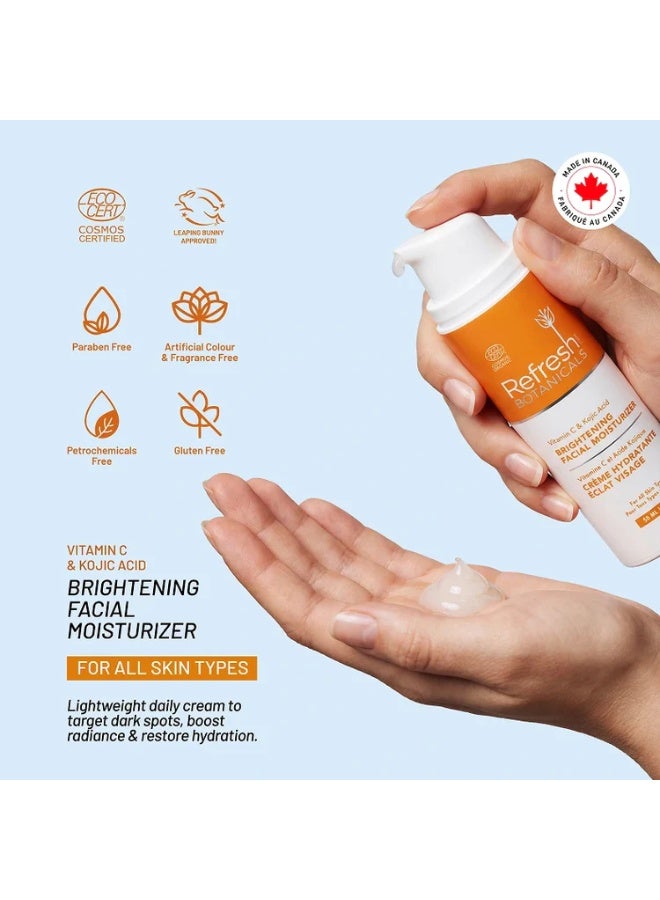 Refresh Botanicals Brightening Facial Moisturizer | Certified Organic Face Cream with Vitamin C | For All Skin Types | Vegan, Paraben free | Made in Canada - Image 4