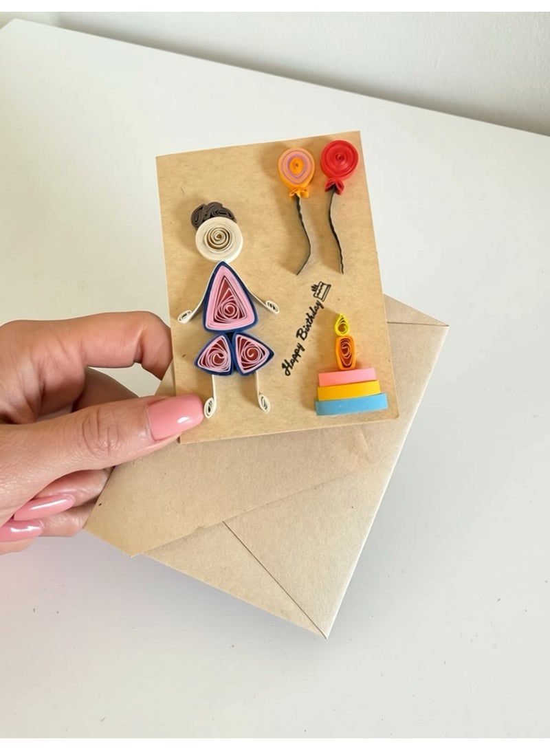 Gift For Birthday, Birthday Handmade greeting Card, Perfect Gift for Boyfriend, kids, Boys, Friends and Family, Unique Decorative Gift Card for Birthday Party and Special Celebrations - Image 1
