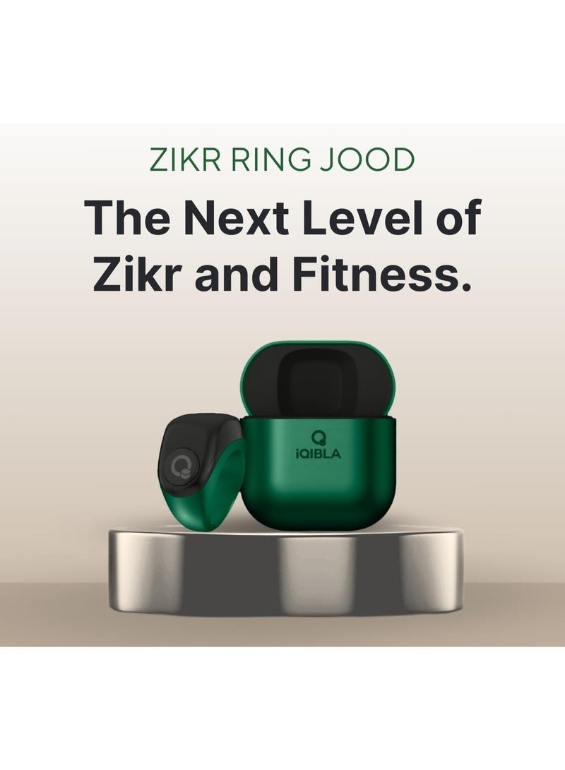 خاتم الذكر الذكي - جود | تسبيح ذكي 3 في 1 فليكس لايت لحساب الأذكار، مزود بثلاث مقاسات متوافقة (18 ملم / 20 ملم / 22 ملم) | الإصدار الأسود - Image 2