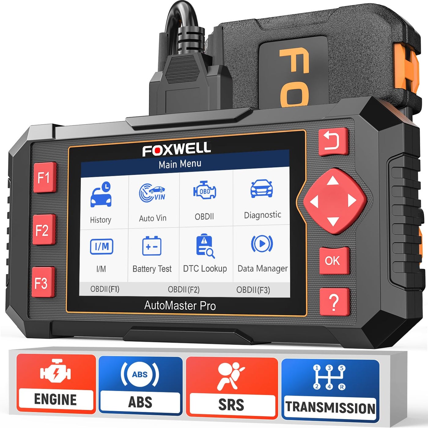 Foxwell Car Scanner Nt604 Elite Obd2 Scanner Abs Srs Transmission Check Engine Code Reader For Cars And Trucks Diagnostic Scan Tool With Srs Airbag Automotive Diagnostic Tool With Live Data