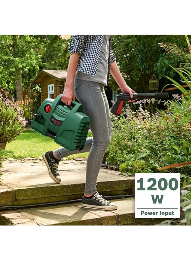 Bosch Easy Aquatak 100 Long Lance High Pressure Washer Machine with Accessories, 1200 w, 06008A7E01 - Image 4