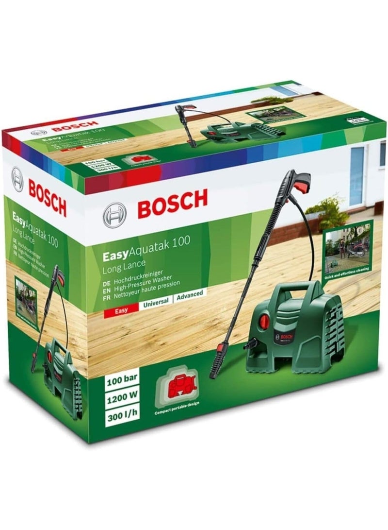 Bosch Easy Aquatak 100 Long Lance High Pressure Washer Machine with Accessories, 1200 w, 06008A7E01 - Image 2