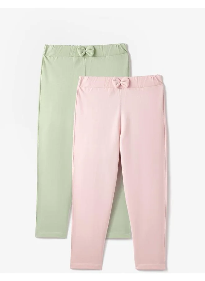 JUNE June Baby Girl 2-Pack Sweatpant Light Green - Powder