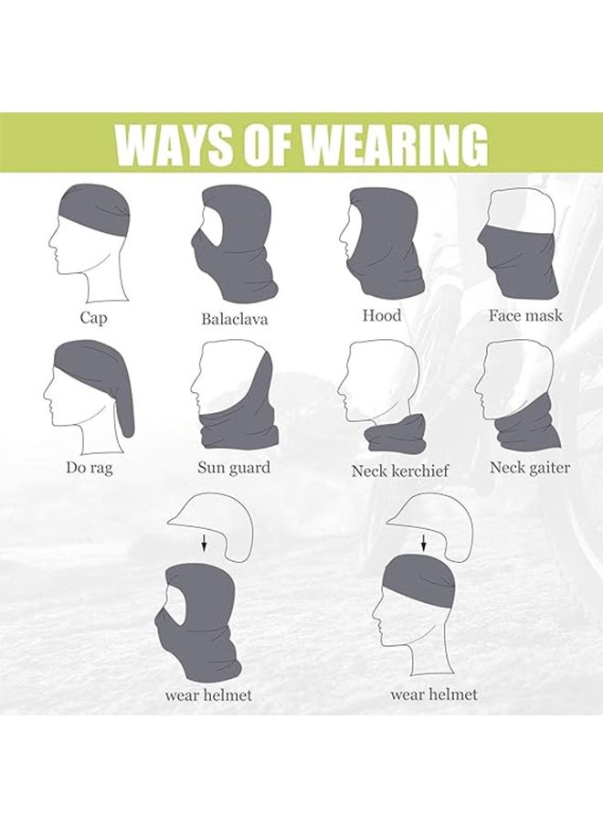 Generic - Men Women Balaclava UVProtection Full Face Sunscreen Mask, Omnidirectional Covering Ice Silk Polyester Breathable Sunscreen Shawl Face Covering, Lightweight Sports Protection Cover (Dark Grey) - Image 1