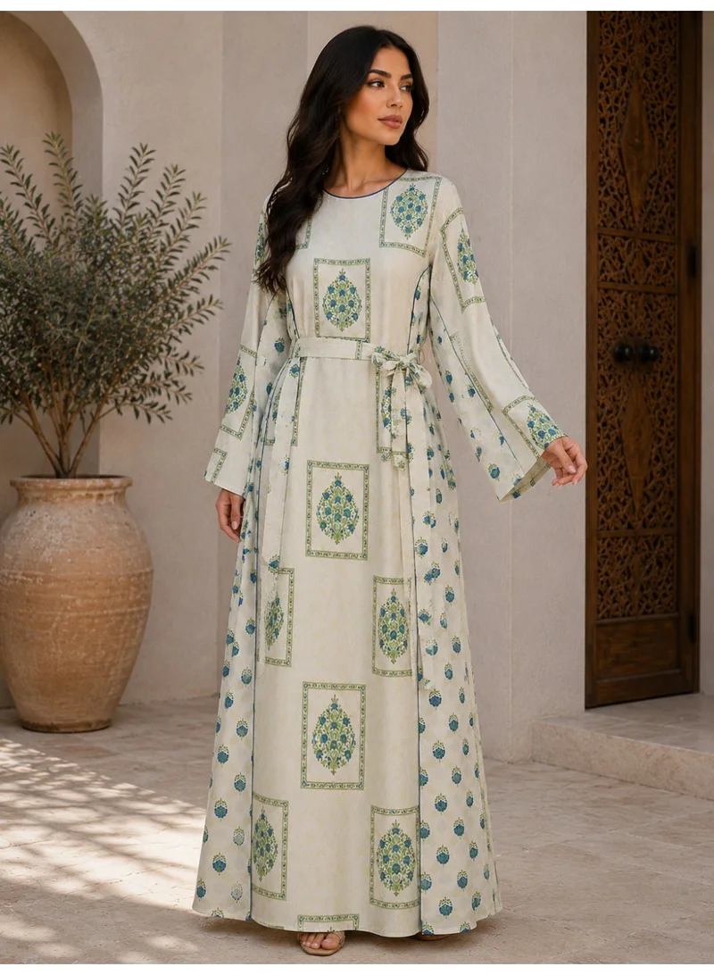 Ikkxa Ivory Heritage Jalabiya IKTT002 Blue
