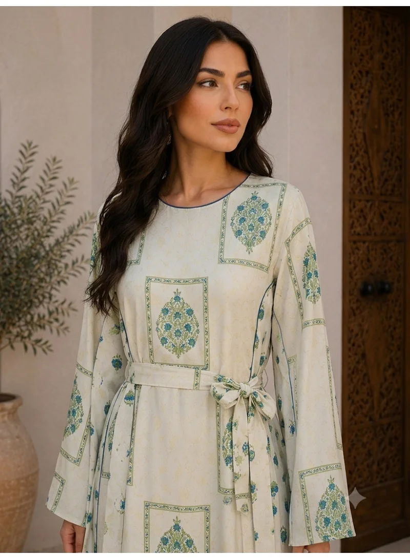 Ikkxa Ivory Heritage Jalabiya IKTT002 Blue