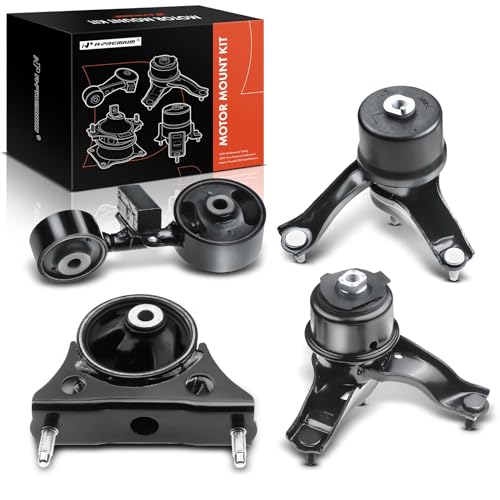 A-Premium 4PCS Engine Motor Mount and Transmission Mount Kit Compatible with Toyota Highlander 2001 2002 2003 L4 2.4L, FWD, Replace# 1236128100, 123720H130 - Image 1