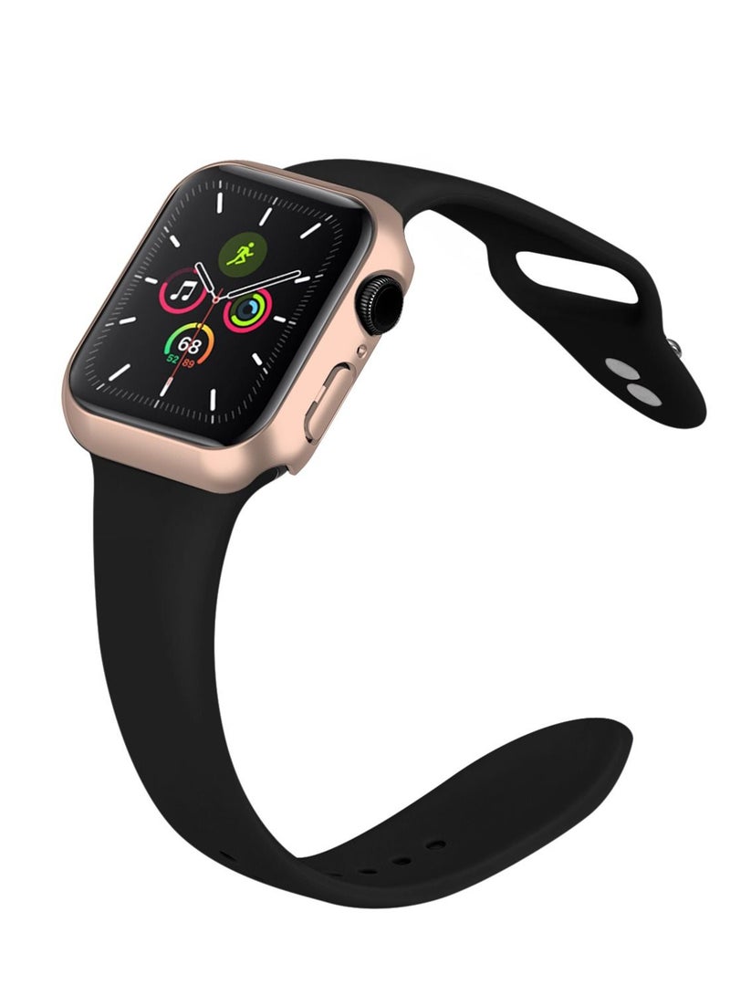 GULFLINK Silicone Watchbands 200mm Length With Protective Case Cover For Apple Watch 7 41mm - Image 5