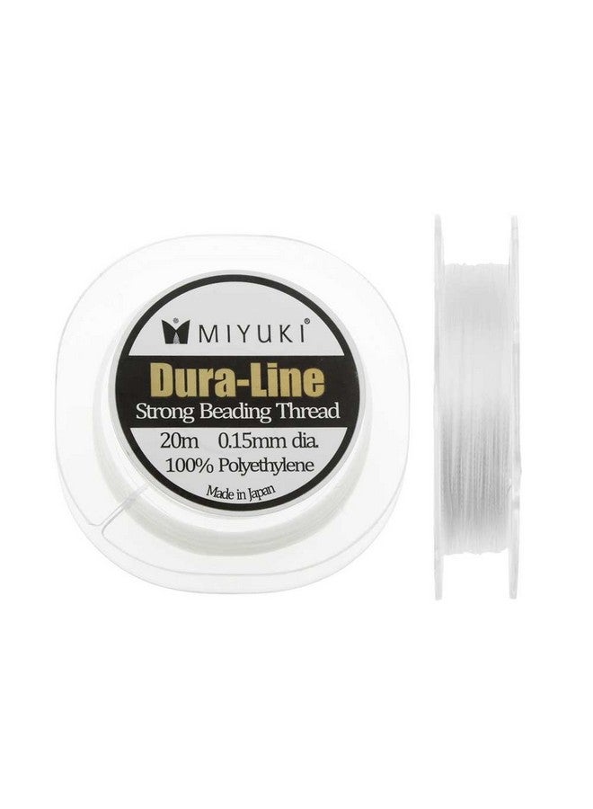 Miyuki Duraline Braided Beading Thread 18Lb Test 0.15Mm (0.006") Thick 20 Meters White