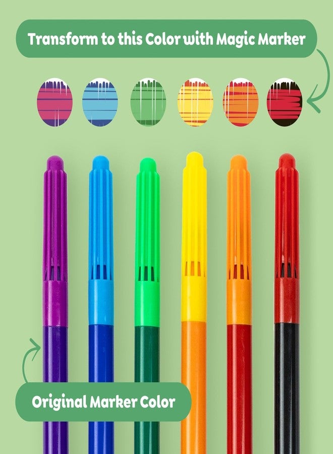 Tiger Tribe Color Change Coloring Set - Garden Friends with Magic Markers for Kids | Rainbow Colors & Creative Play | Portable Activity Kit for Travel & Play - Image 4