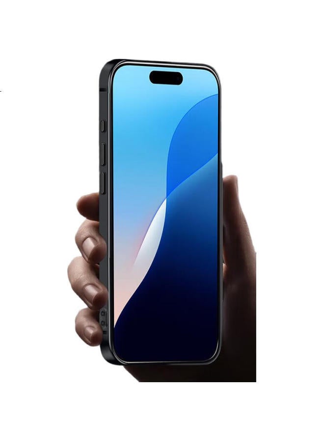 Freeson Iphone 16 Case, Slim Full Protection Shockproof Non-Slip Tpu Frosted Soft Shell (With Ring Holder And Lanyard), Black - Image 3