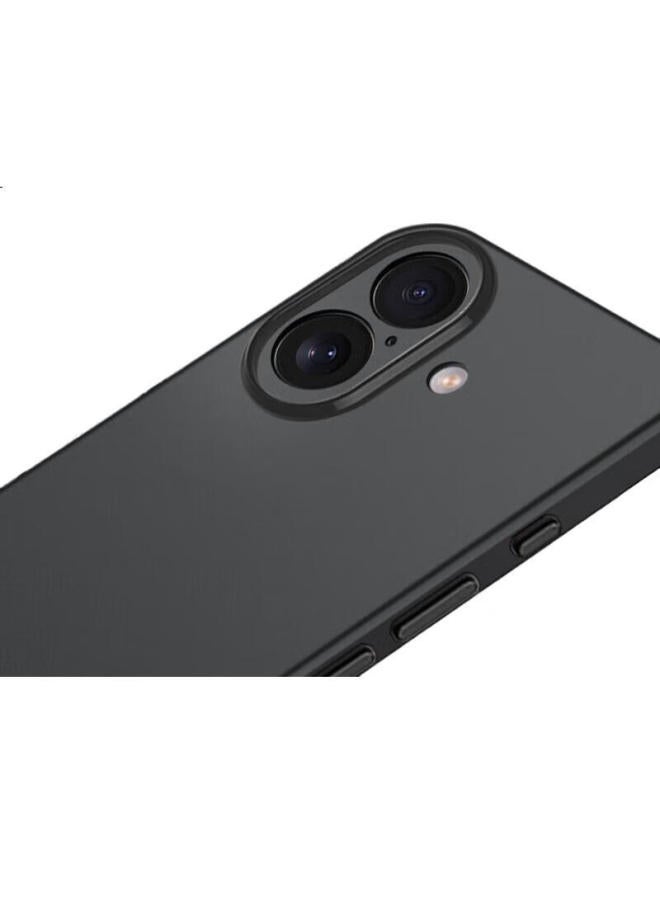 Freeson Iphone 16 Case, Slim Full Protection Shockproof Non-Slip Tpu Frosted Soft Shell (With Ring Holder And Lanyard), Black - Image 2