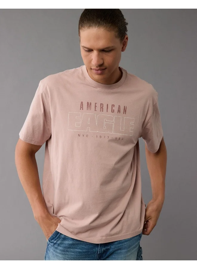 American Eagle Logo Graphic Crew Neck T-Shirt