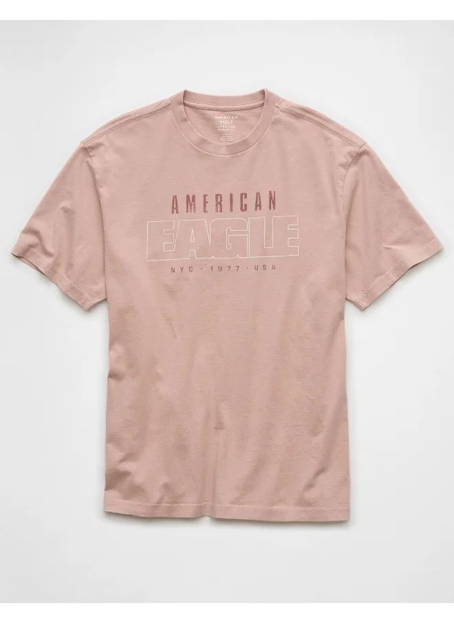 American Eagle Logo Graphic Crew Neck T-Shirt