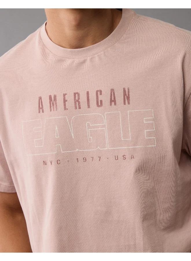 American Eagle Logo Graphic Crew Neck T-Shirt
