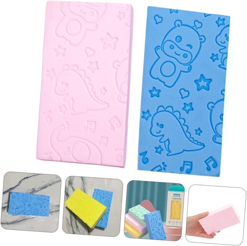 Kayru Scrub Brush Bath Scrubber for Body tub Scrubber loofah for Kids Cartoon Shower Brush Kids exfoliating Sponge Soft Scrubber Sponge Cleaning Scrubbers Shower Exfoliating Sponge - Image 3