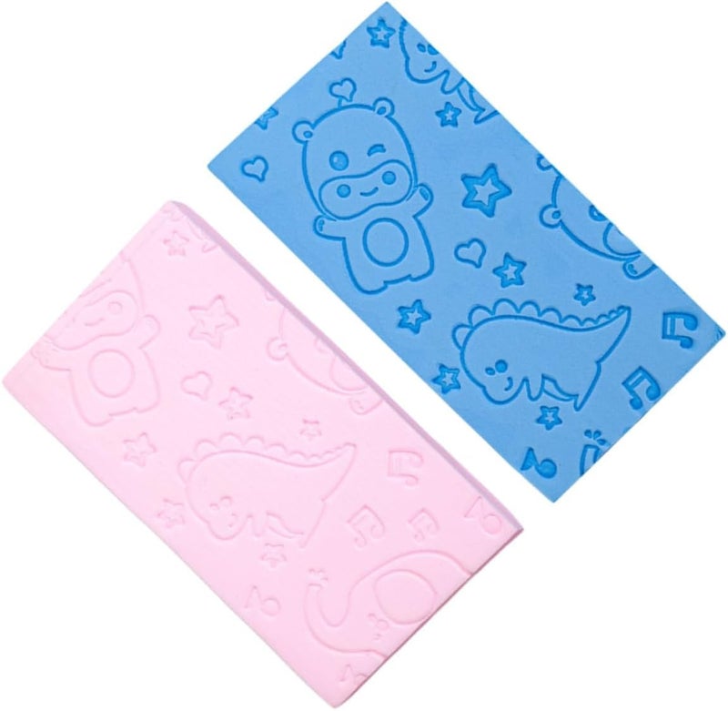 Kayru Scrub Brush Bath Scrubber for Body tub Scrubber loofah for Kids Cartoon Shower Brush Kids exfoliating Sponge Soft Scrubber Sponge Cleaning Scrubbers Shower Exfoliating Sponge - Image 1