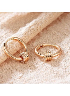 Mevecco Women Huggie Earrings Gold Hoop 14K Gold Filled Small Simple Handmade Hypoallergenic Everyday Jewelry  - Image 5