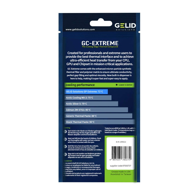 Gelid Solutions GC-Extreme 3.5g with Tooling - Thermal Conductive Paste for Heatsink | Maximum Thermal Conductivity | Easy Application | Not Corrosive. - Image 3