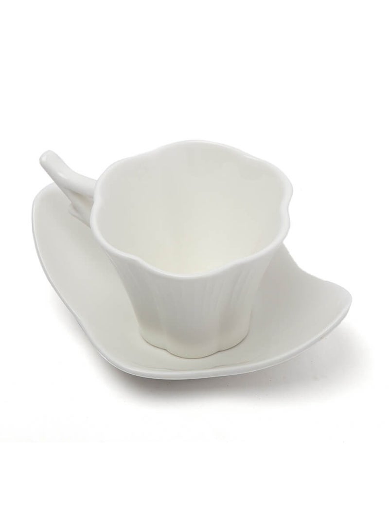 Squalo Elegant tea mug set with white saucer 50 ml - Image 4