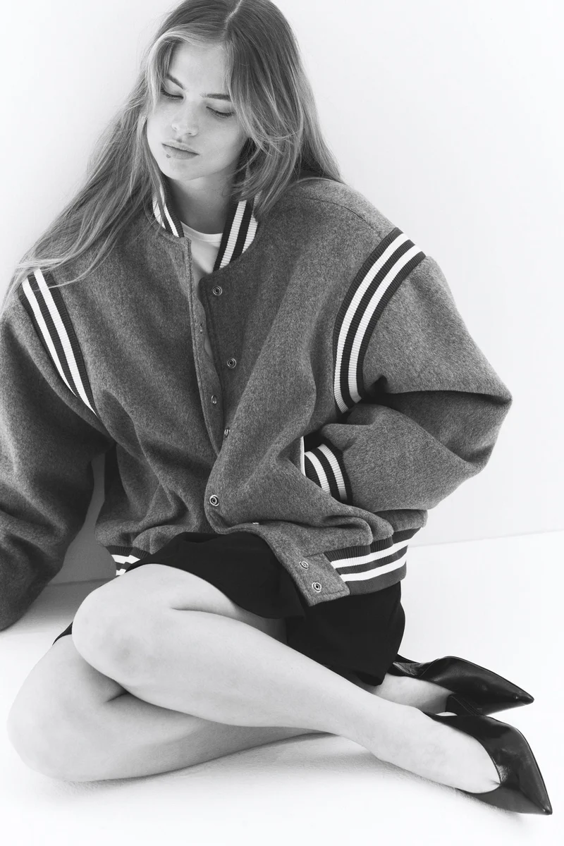 H&M Fleece baseball jacket