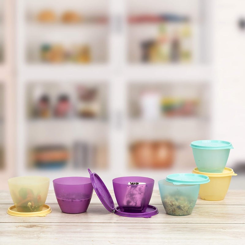 Tupperware Plastic Container 400ml 6 Pieces Multicolour - Image 5