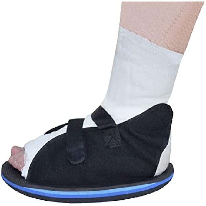 rayihni Ankle Wraps,Post Op Shoe Plaster Cast Shoe Medical Open Toe Foot Protection Cast Boot Recovery Gypsum Shoe For Injury Sprained Ankle Wraps Protective Gear (M) - Image 1