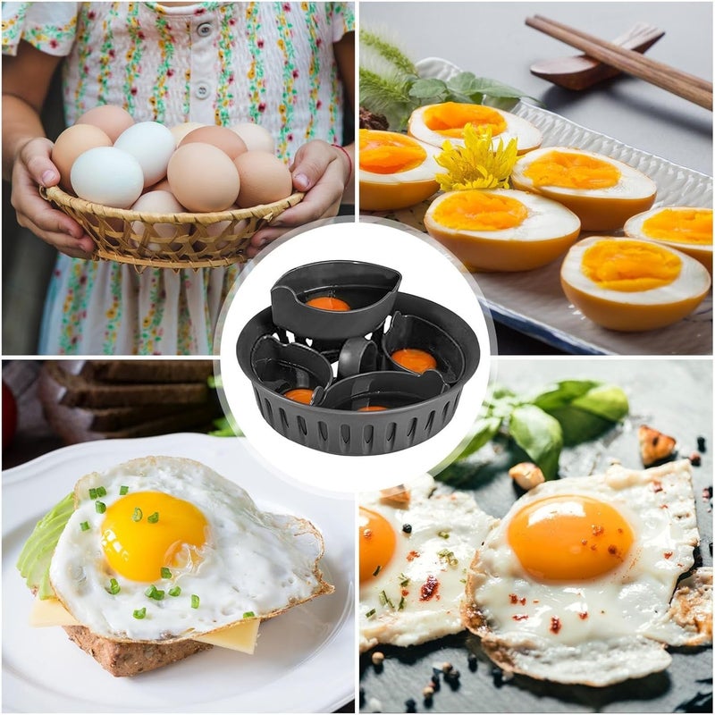Egg Cooker 2 in 1 with Handle, Egg Holder, Safe Egg Boiler Accessory, Egg Maker for Making Scrambled, Boiled and Omelet Eggs - Image 5