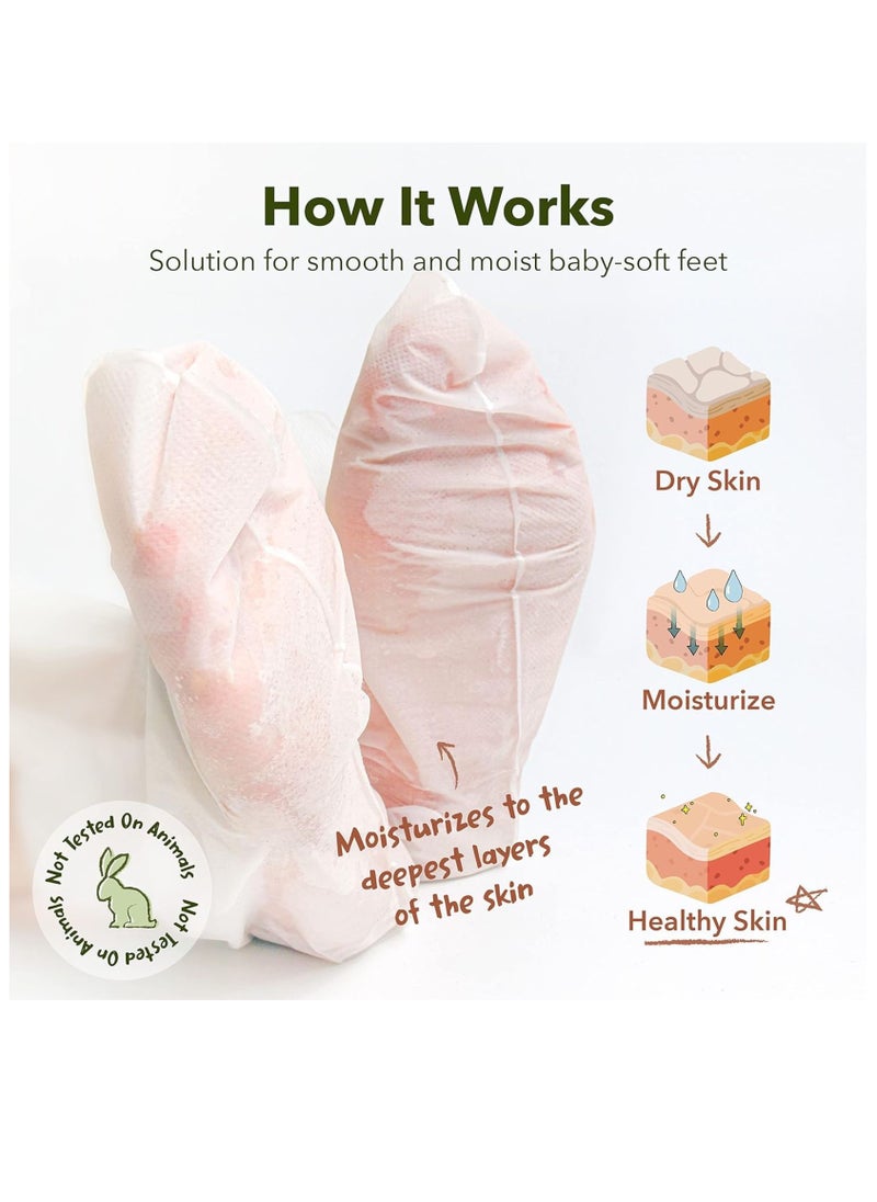 Purederm Foot Care with Purederm Shiny & Soft Foot Peeling Mask – An Intensive Moisturizing Treatment Specifically Formulated for Dry Skin, Targeting Cracked Heels and Stubborn Dead Skin - 17 g  - Image 2