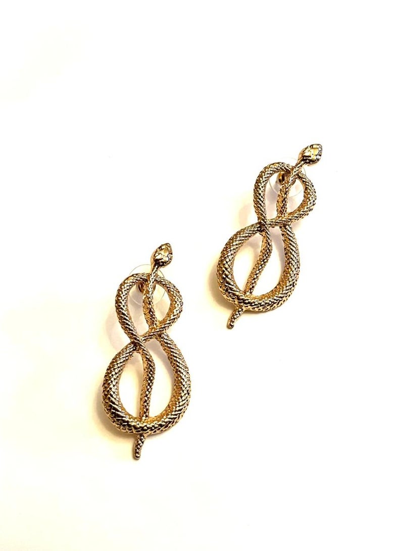Trio Earrings Infinity snake earrings - Image 2
