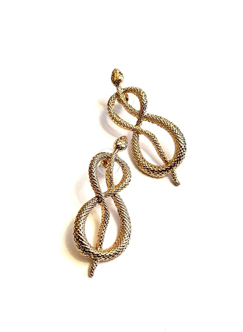 Trio Earrings Infinity snake earrings - Image 1