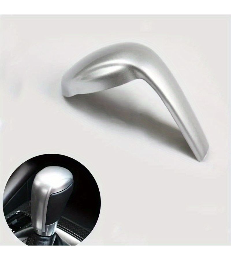 ABS Silvery Sport Shift Knob Cover Trim for Mazda CX5 MX5 2 3 6 Models Carbon Fiber Pattern Car Interior Upgrade Accessory - Image 3