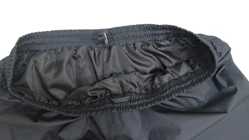 Acme Projects Men's Waterproof Rain Pants, Lightweight Breathable Over Pants, 10,000mm Seam-Sealed Rain Gear for Hiking, Golf, Fishing, Cycling, Black - Image 5