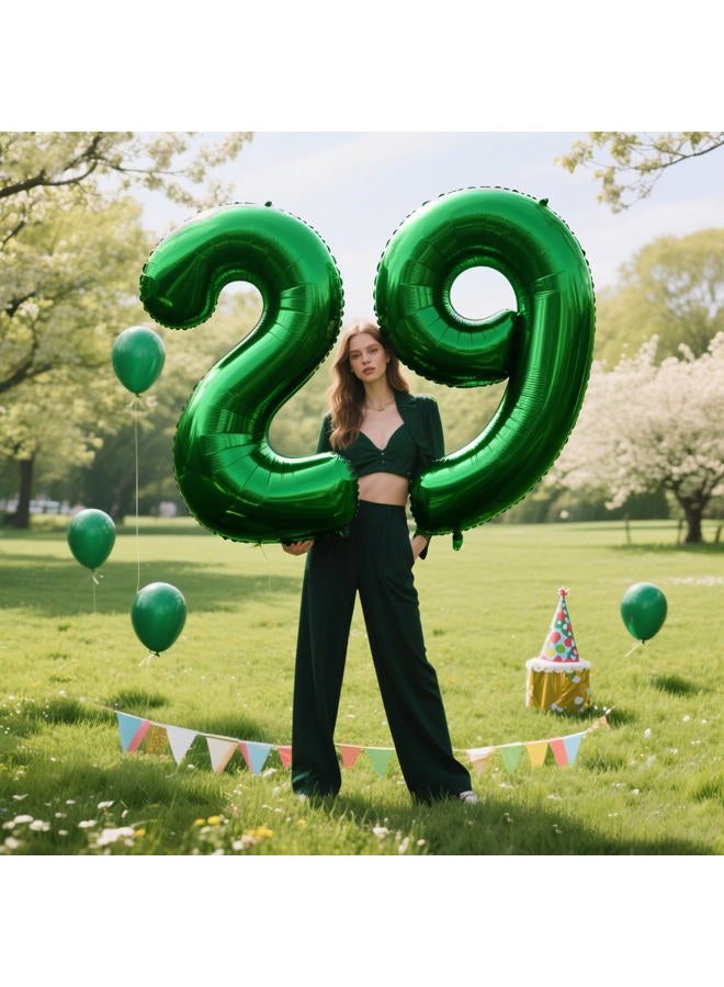 Kelfuoya 40 Inch Balloon 2 Number Balloons,Giant Number 2 Balloons Foil Mylar Helium Green Number Balloons for 12th 20th 21st Birthday Party Supplies Anniversary Event Celebration Decorations - Image 5