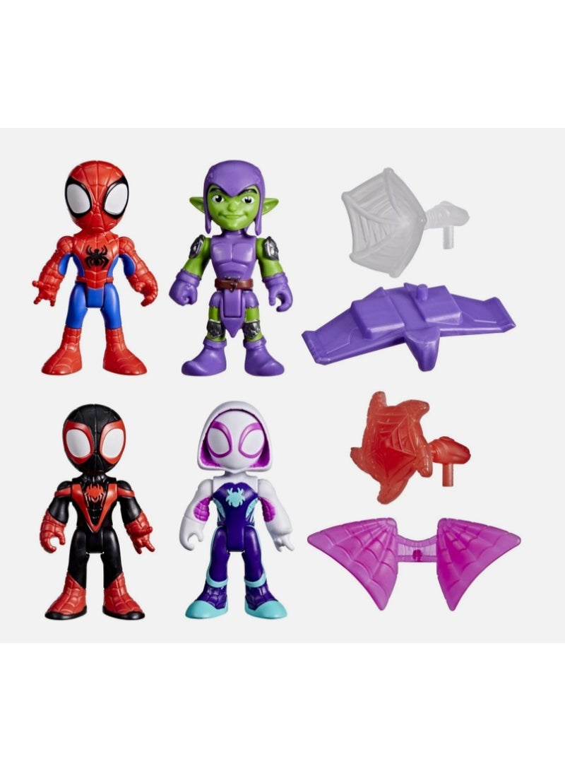 Hasbro Marvel Spidey and His Amazing Friends Web Slinging Adventure Set with Figure & Accessories - Image 1