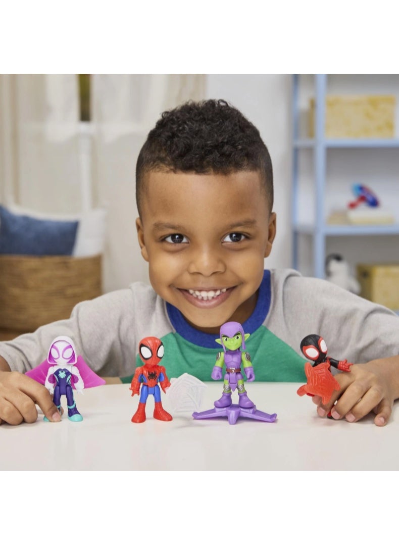 Hasbro Marvel Spidey and His Amazing Friends Web Slinging Adventure Set with Figure & Accessories - Image 3