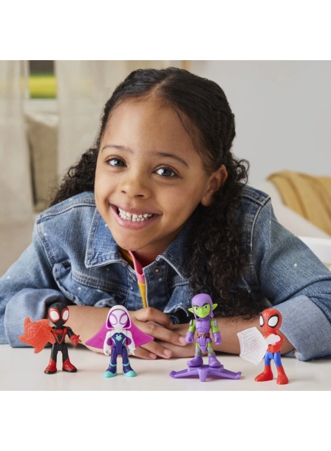 Hasbro Marvel Spidey and His Amazing Friends Web Slinging Adventure Set with Figure & Accessories - Image 4