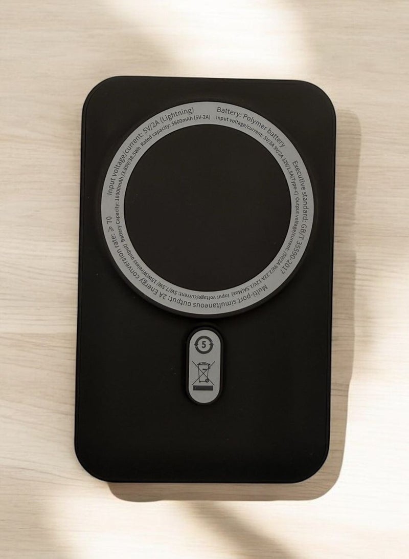 Magnetic Wireless Power Bank 5600mAh, Slim MagSafe-Compatible Portable Charger, Fast Charging External Battery Pack for iPhone 15/14/13/12 Series & Qi-Enabled Devices - Image 1