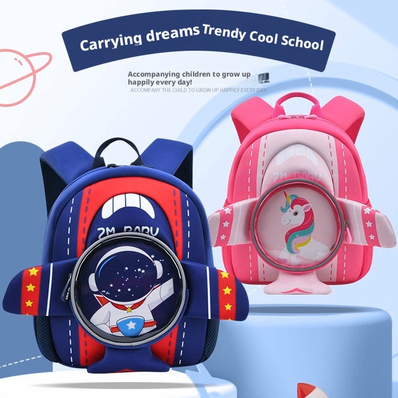 Kids Backpack Cartoon Cute Neoprene Lightweight School Bag - Image 1